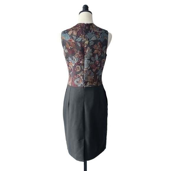 Etro Italy Metallic Floral Wool Silk Dress | IT 42 (US M) - Picture 5 of 11